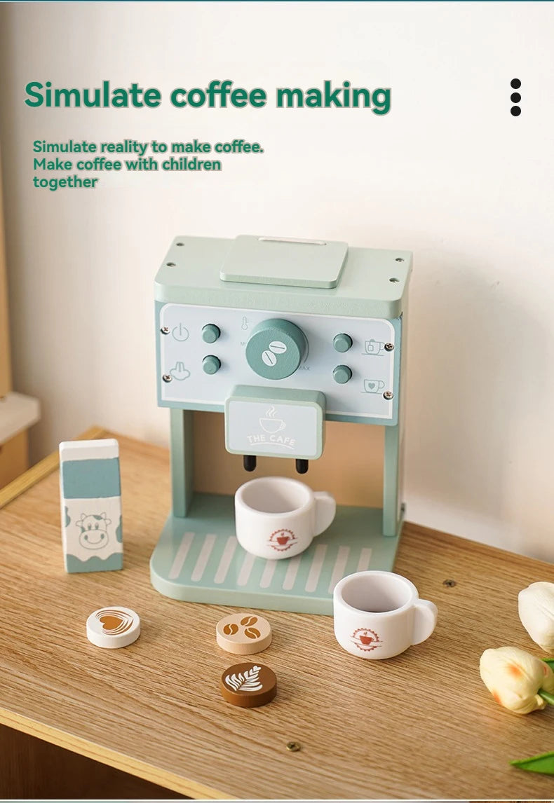 Montessori Wooden Coffee Maker Set