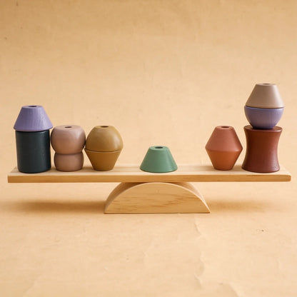 Montessori Wooden Forest Stacking Blocks