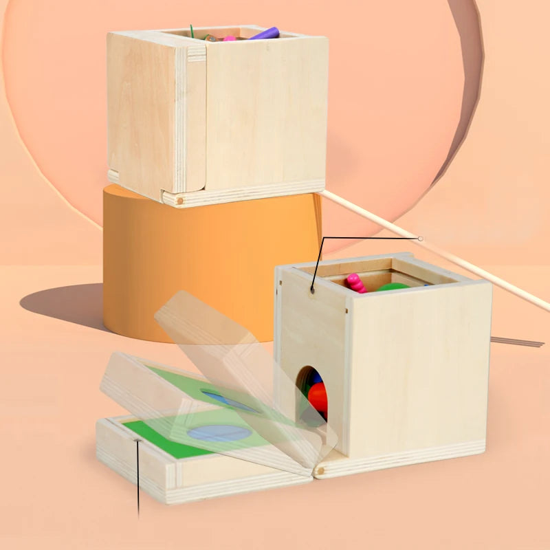 Montessori 6-in-1 Object Permanence Box