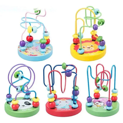 Wooden Bead Maze Roller Coaster