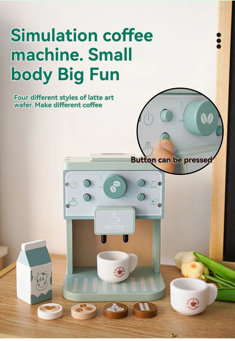Montessori Wooden Coffee Maker Set
