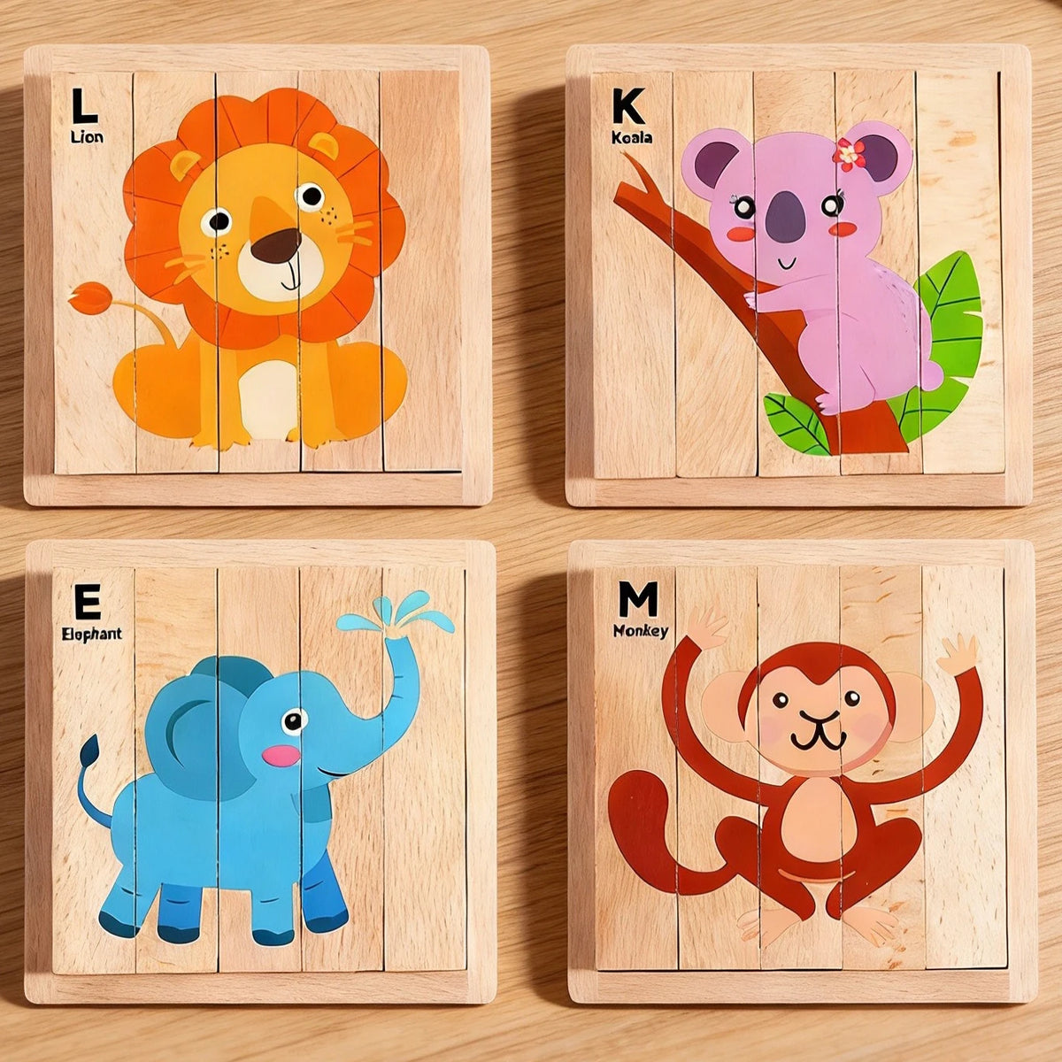 Montessori Wooden Block Puzzle with Tray