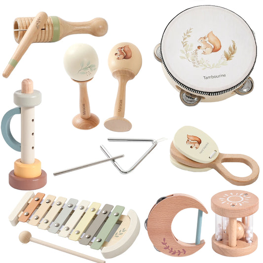 Wooden Musical Instrument Set