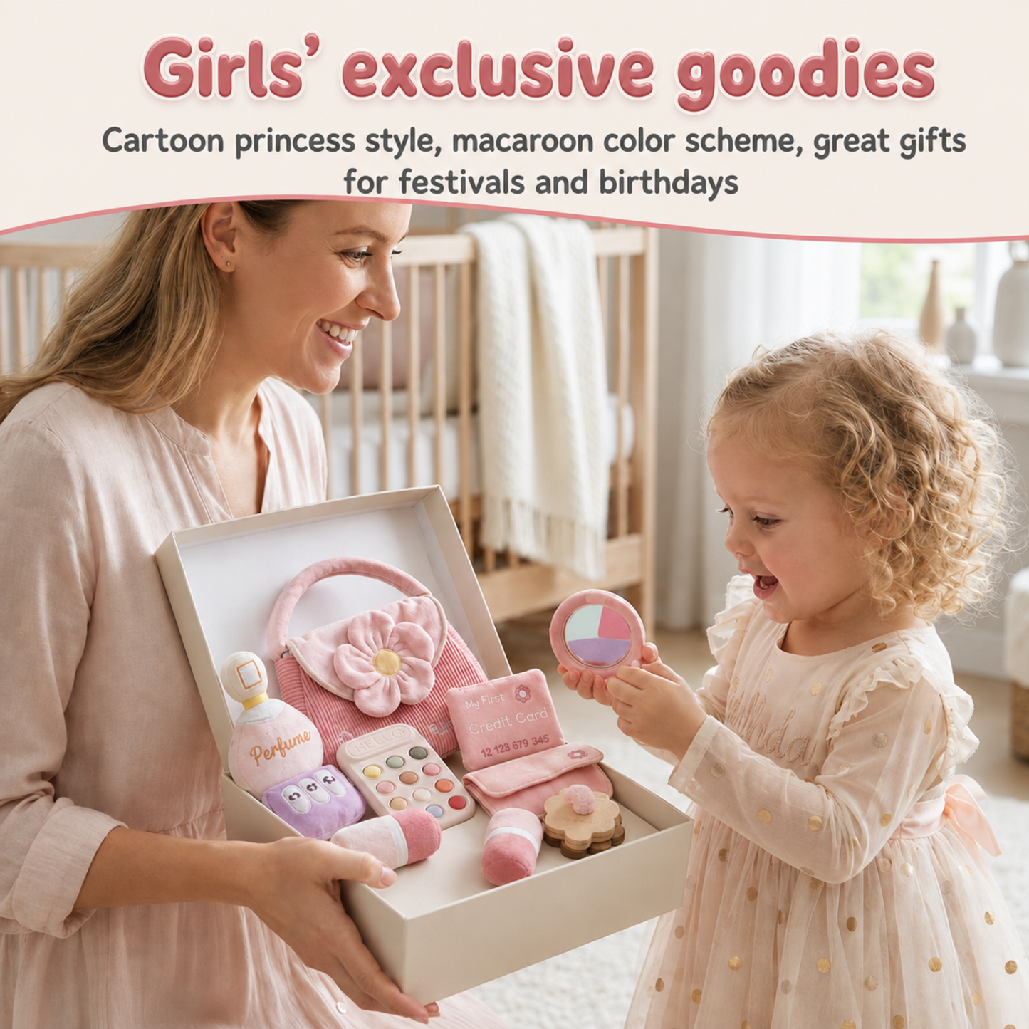 Pretend Play Vanity & Makeup Gift Birthday Set