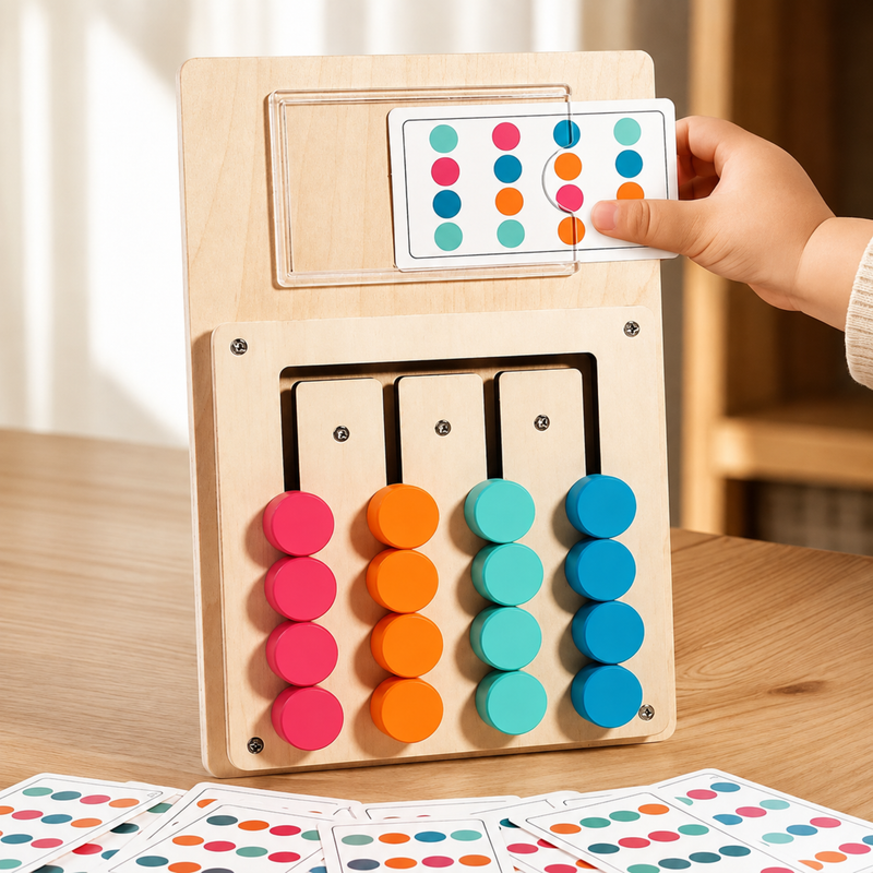 Montessori Wooden Color Matching Board