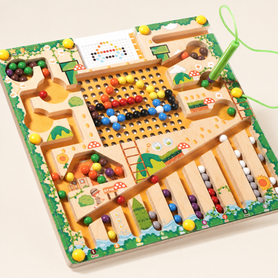 Montessori Magnetic Bead Maze Board