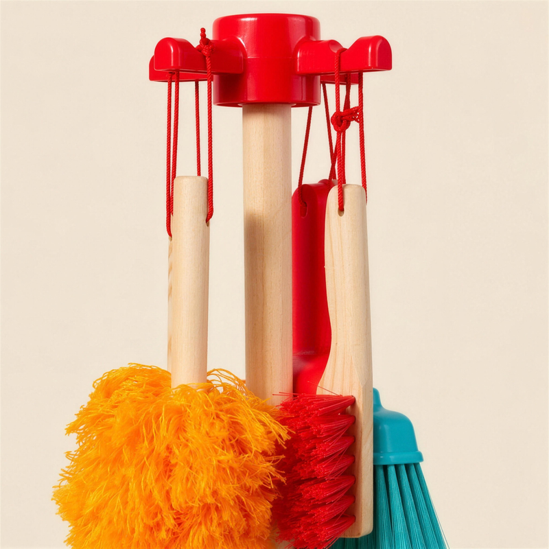 Montessori Wooden Broom & Mop Set