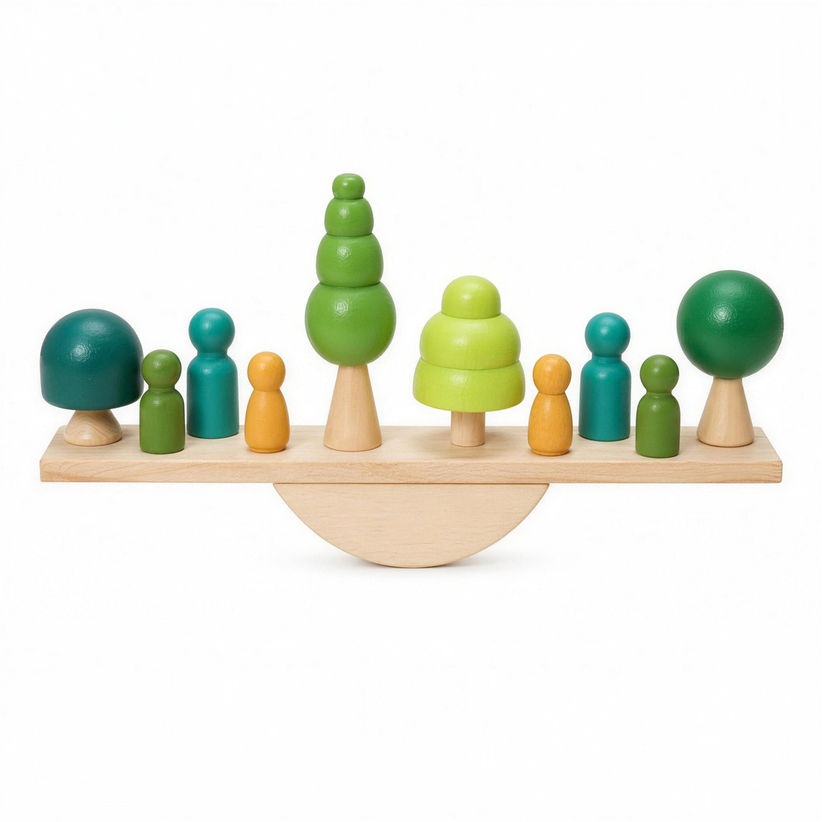 Montessori Wooden Forest Stacking Blocks