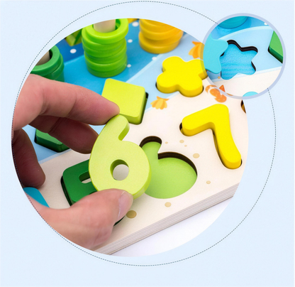 Montessori Wooden Math Fishing Board