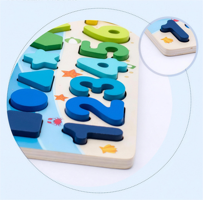 Montessori Wooden Math Fishing Board