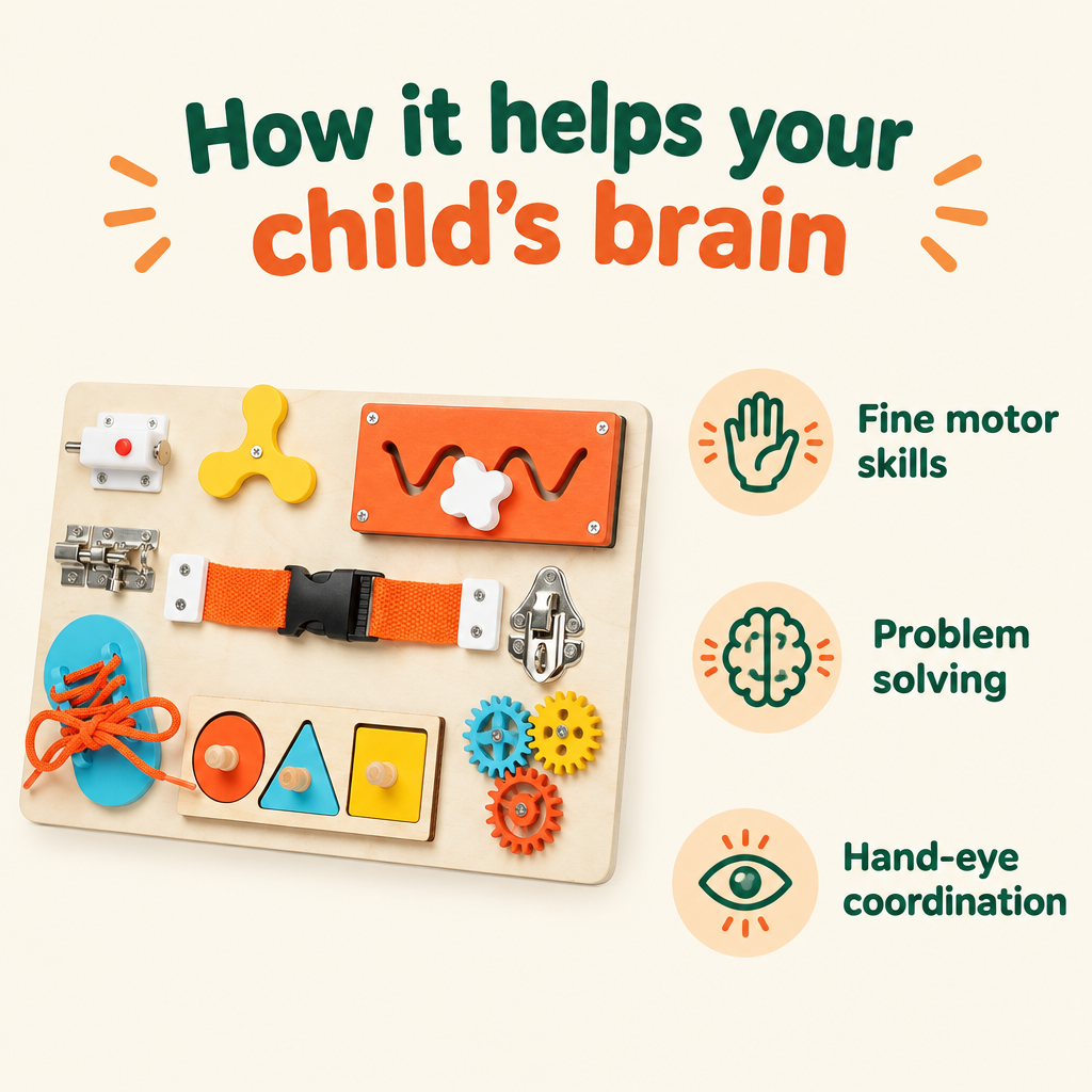 How the busy board helps your child's brain