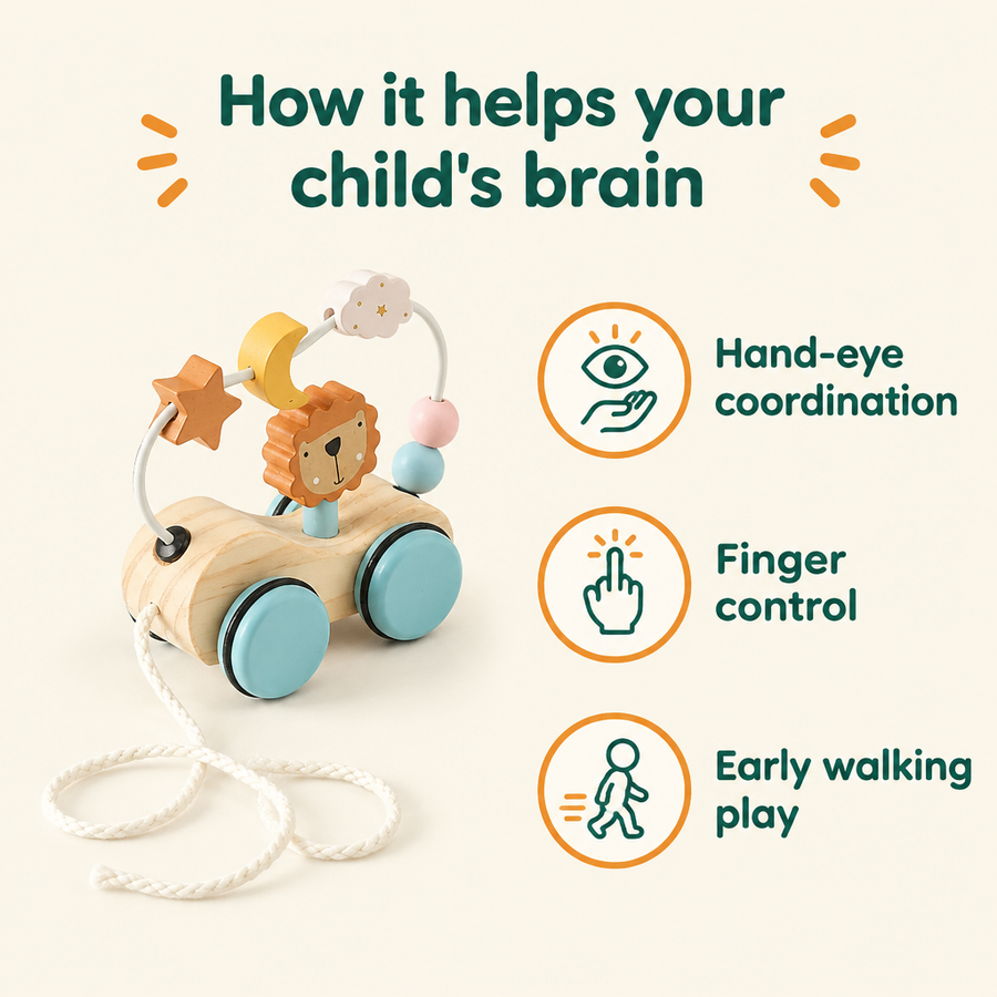 How the pull-along lion helps your child's brain