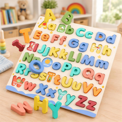 Montessori Wooden ABC Puzzle Board