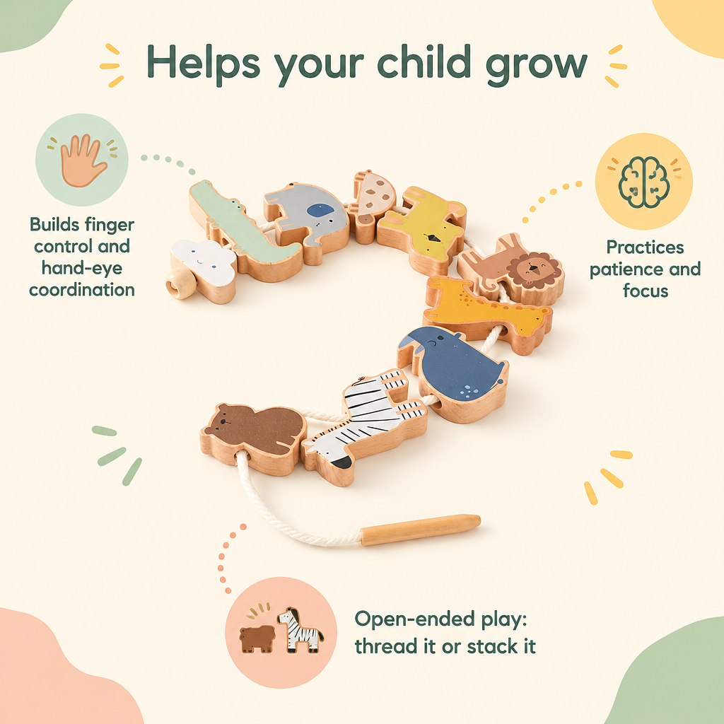 How the animal threading set helps your child grow