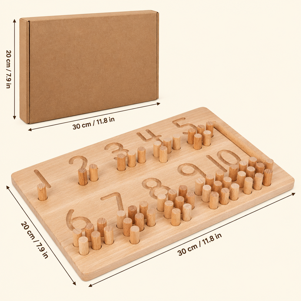 Number board dimensions
