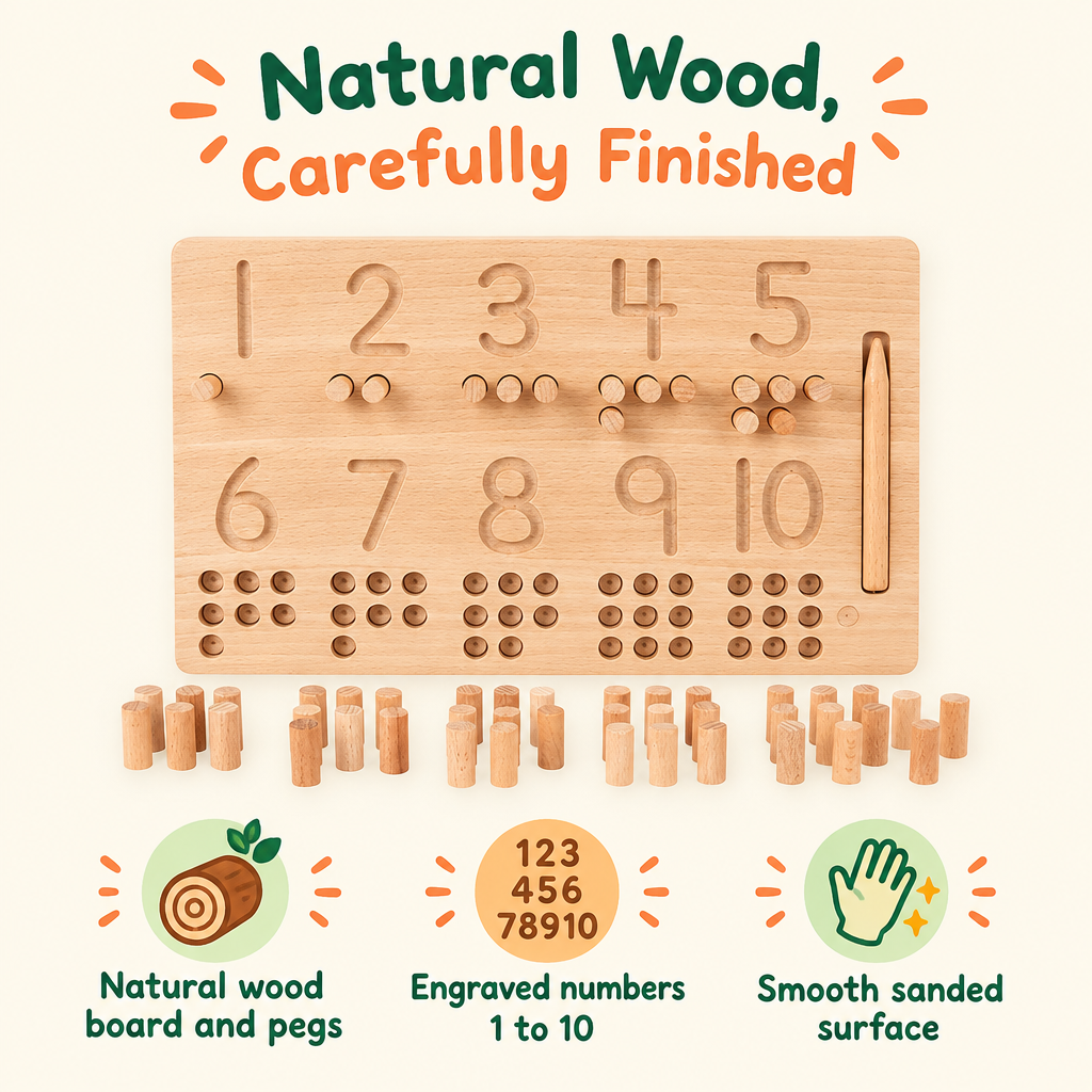 Natural wood infographic