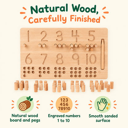 Natural wood infographic