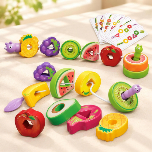 Caterpillar fruit lacing set