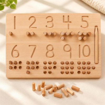 Montessori Wooden Number Tracing Board