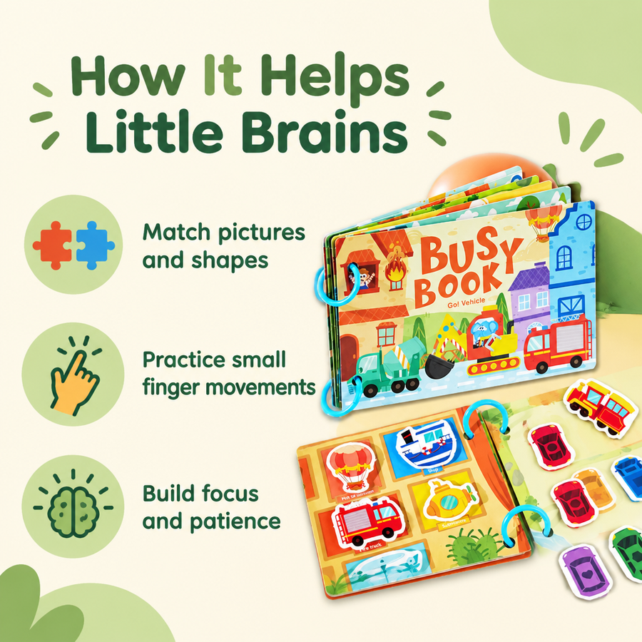 How the busy book helps little brains