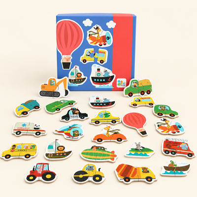 Montessori Wooden Matching Puzzle Set