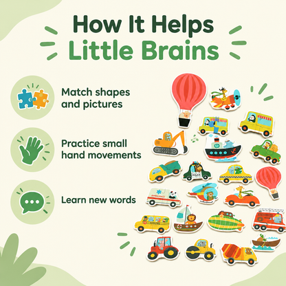 How the matching puzzles help little brains