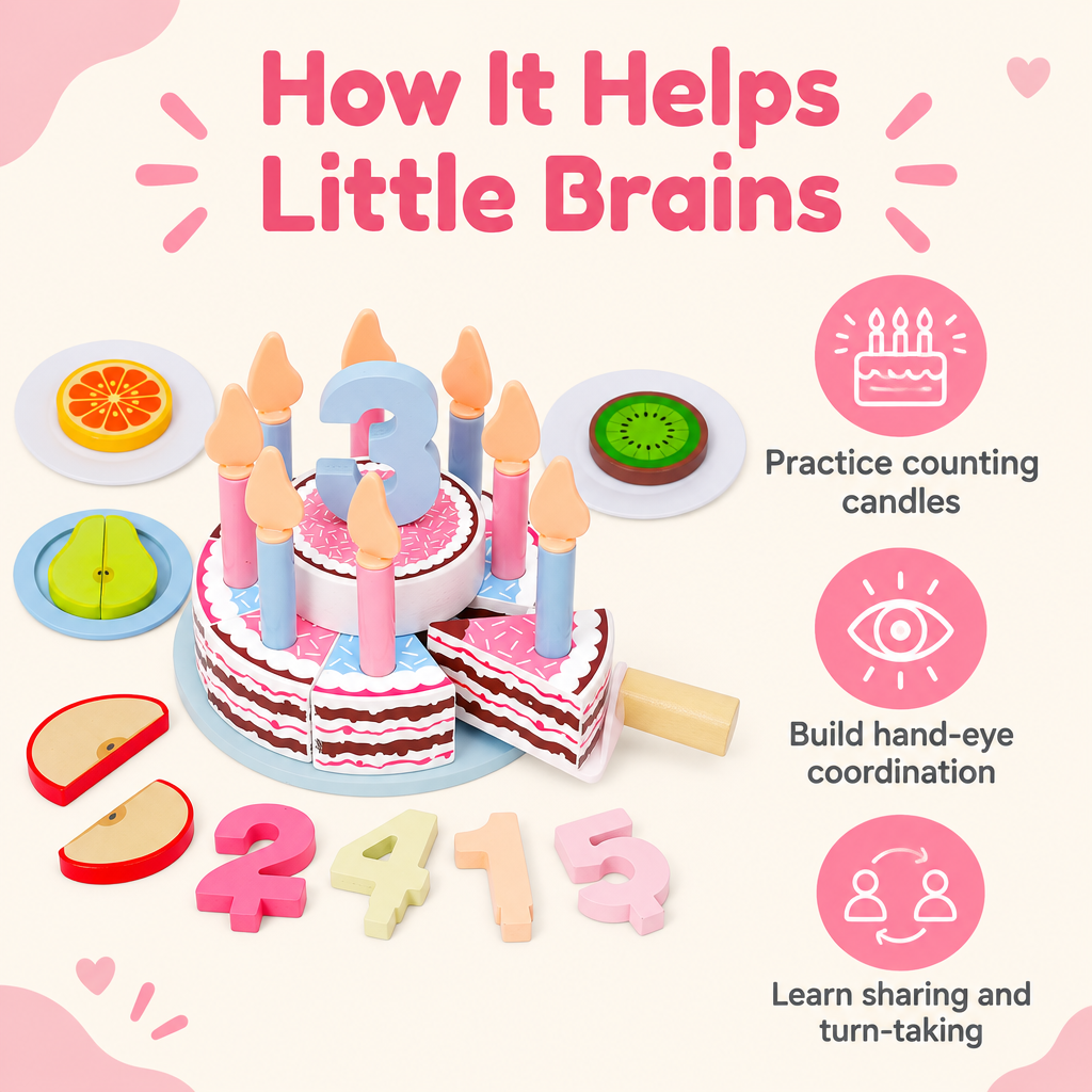 How the birthday cake toy helps little brains
