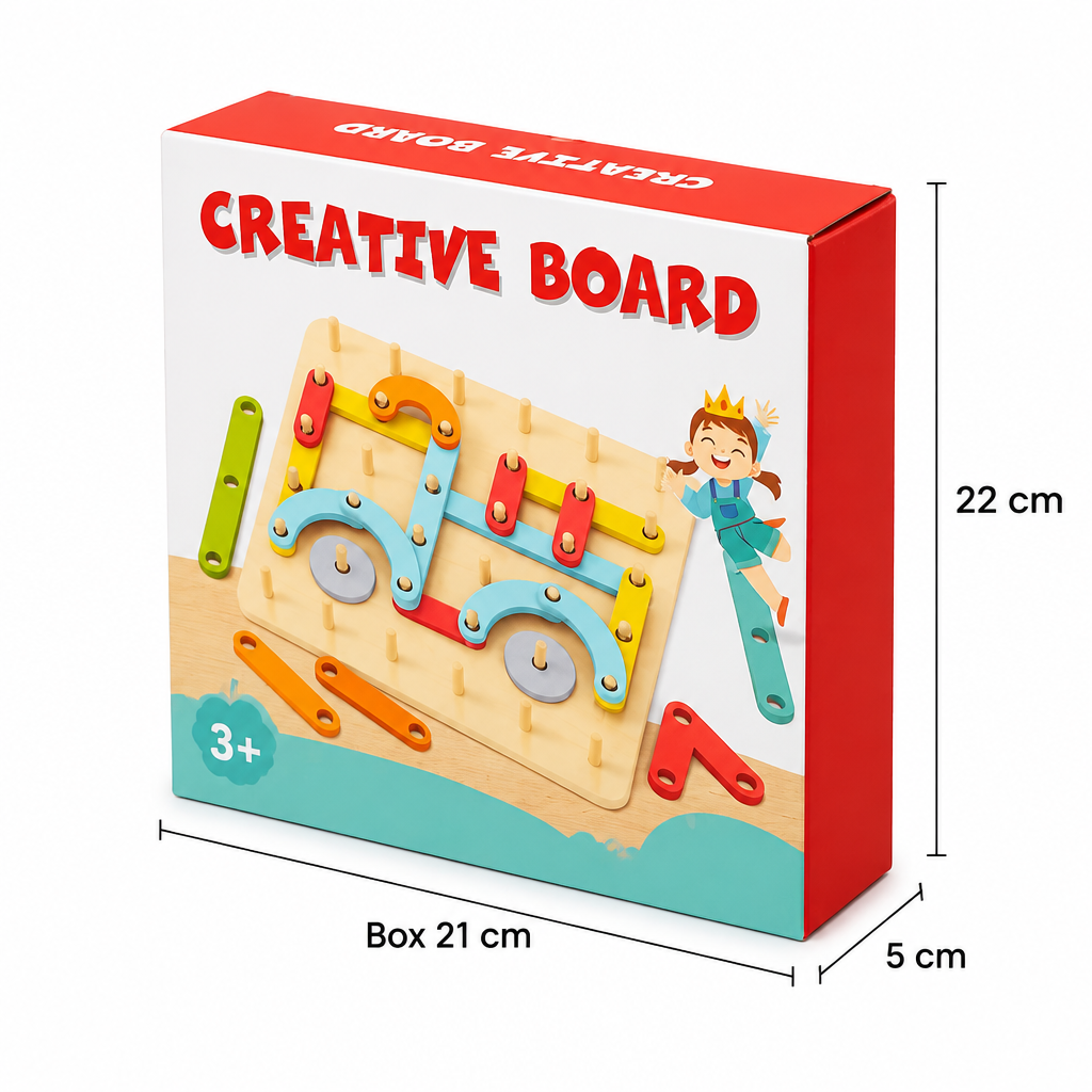 Box size 21 by 22 by 5 cm