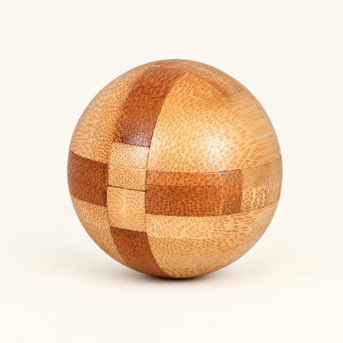 Wooden ball Lu Ban lock