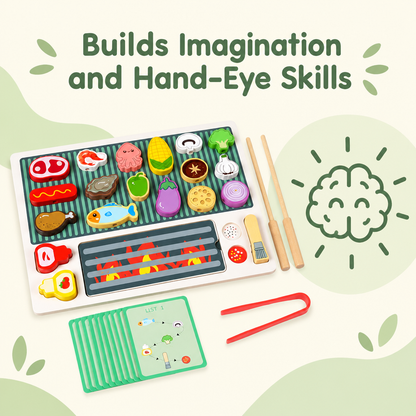 Skills pretend play builds infographic