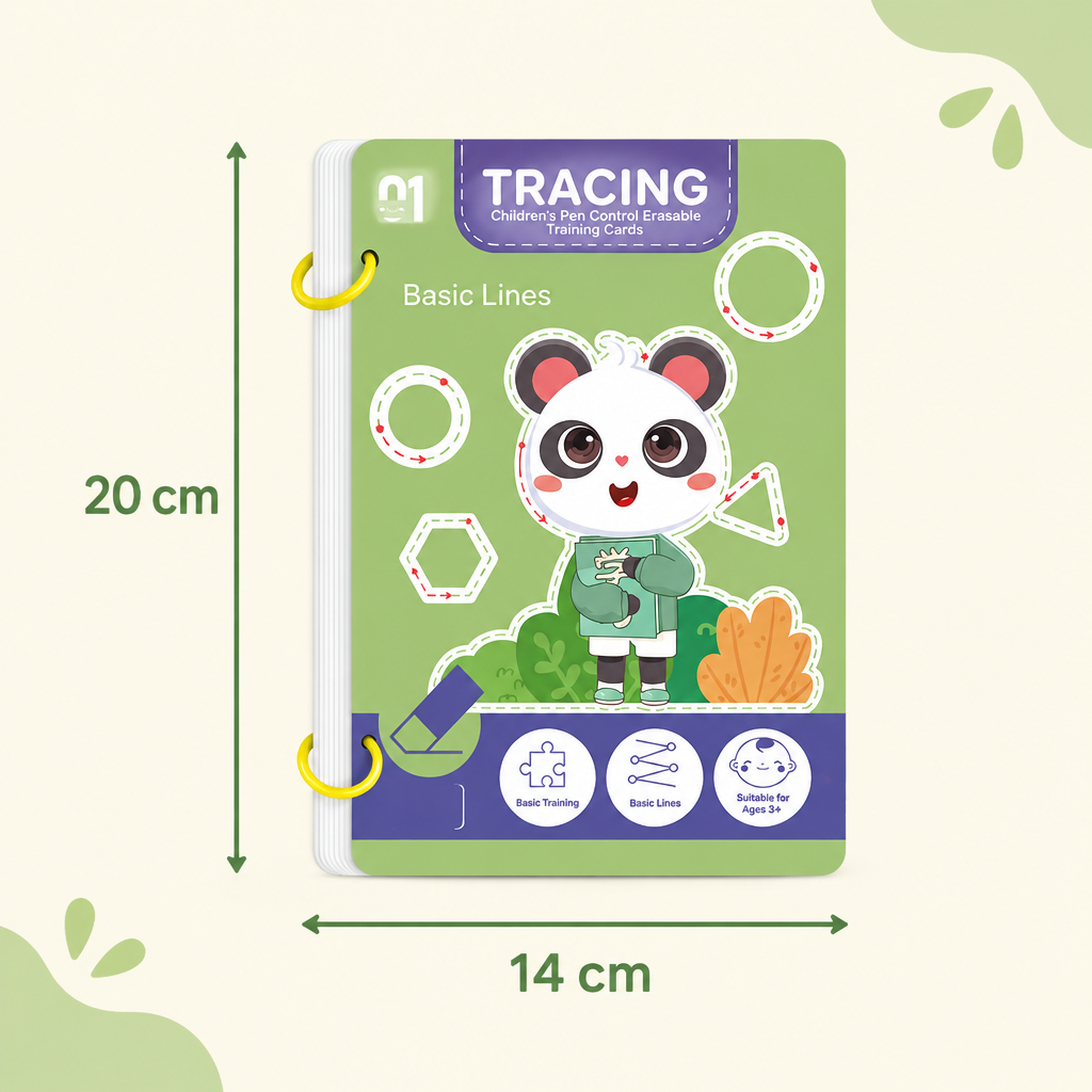 Tracing workbook dimensions 20 x 14 cm