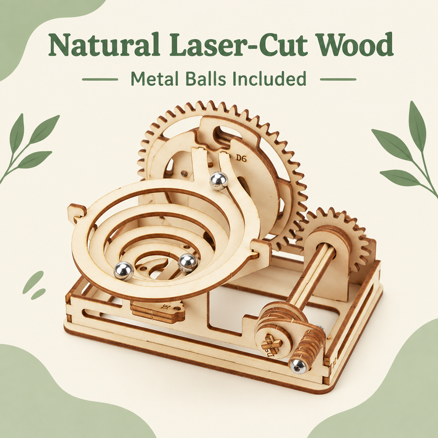 Marble run kit material infographic