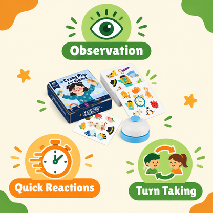 Skills built: observation, quick reactions, turn taking