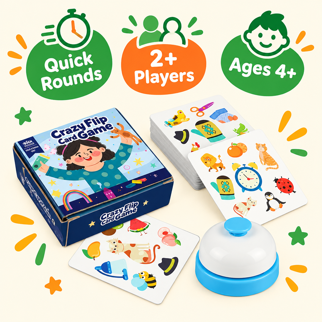 Quick rounds, 2 or more players, ages 4 and up