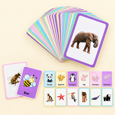 Montessori 36 Animal Flash Cards