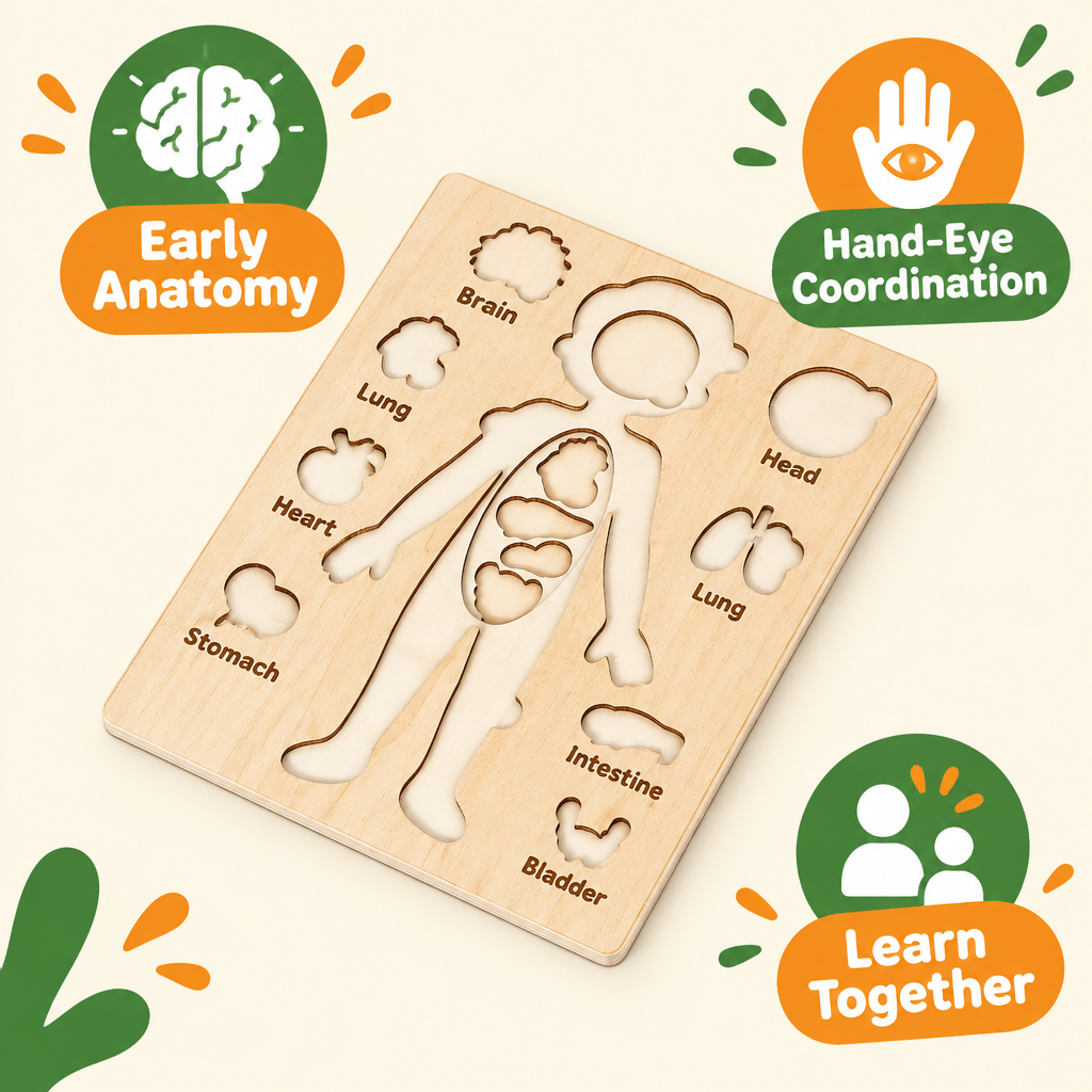 Skills built: early anatomy, hand-eye coordination, learning together