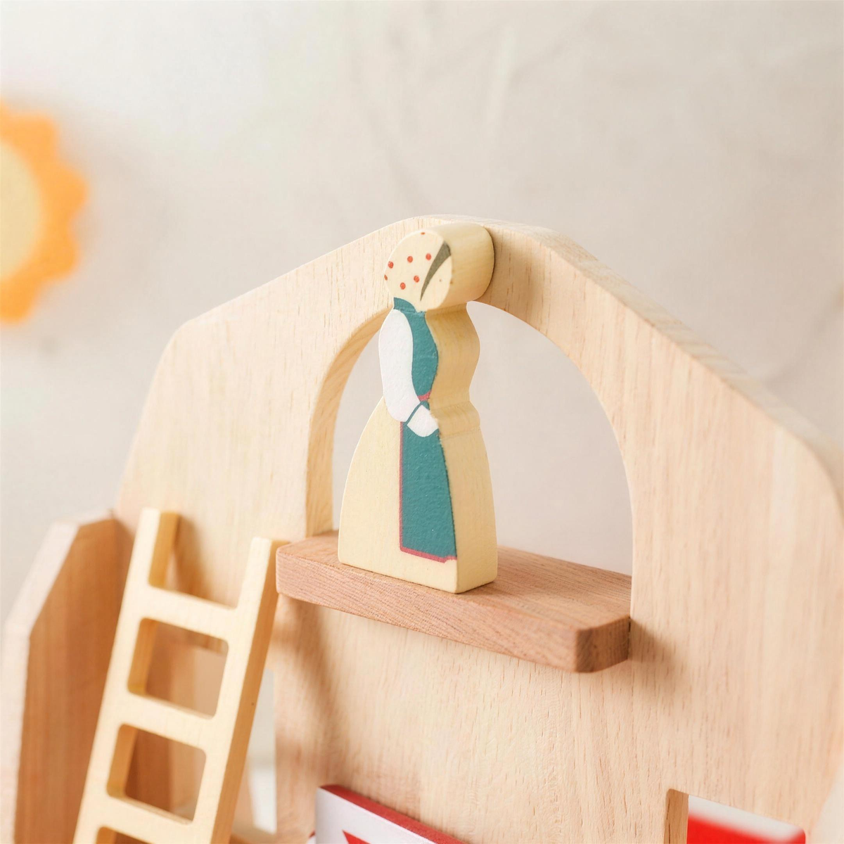 Wooden farm barn play set