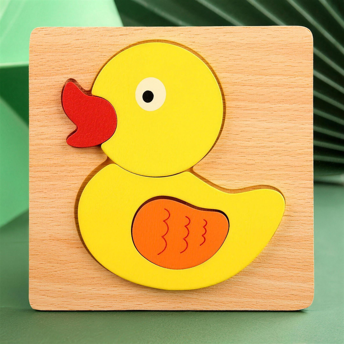 Montessori wooden animal shape puzzle