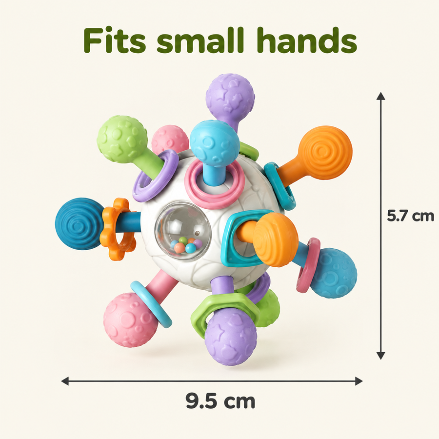Rattle ball size 9.5 cm