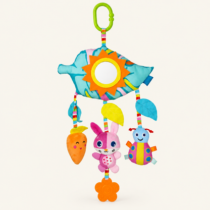 Montessori Plush Hanging Activity Toy, Bunny