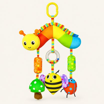 Montessori Plush Hanging Activity Toy, Caterpillar