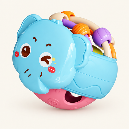 Montessori Animal Grasp Ball, Blue Elephant