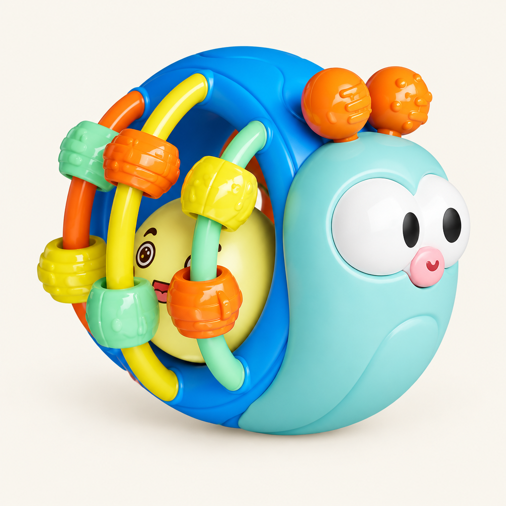 Montessori Animal Grasp Ball, Blue Snail
