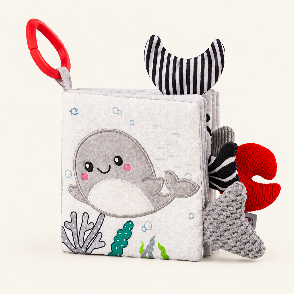 Montessori Soft Cloth Touch Book, Ocean