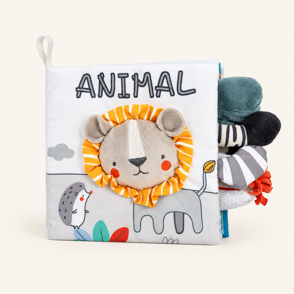 Montessori Soft Cloth Touch Book, Lion