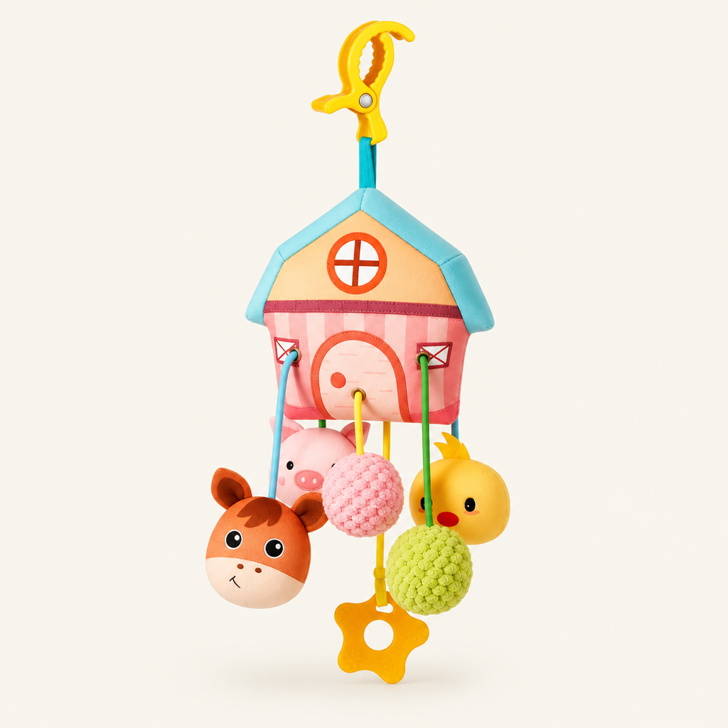 Montessori Animal Pull-String Toy, Farm