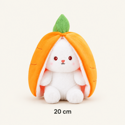 Carrot bunny plush, 20 cm
