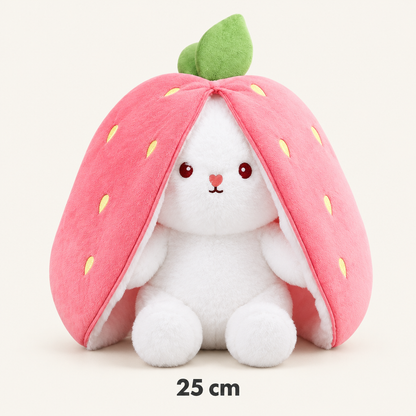 Strawberry bunny plush, 25 cm