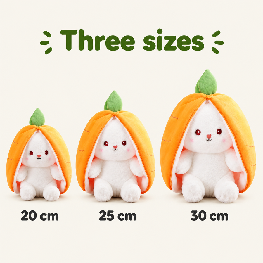 Bunny plush in three sizes: 20, 25 and 30 cm