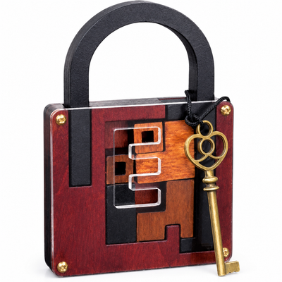 Montessori Wooden Lock Brain Teaser Puzzle